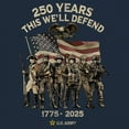 thumbnail image 3 of US Army 250 Years Crewneck Sweatshirt American Military Veteran DD214 Patriotic, 3 of 7