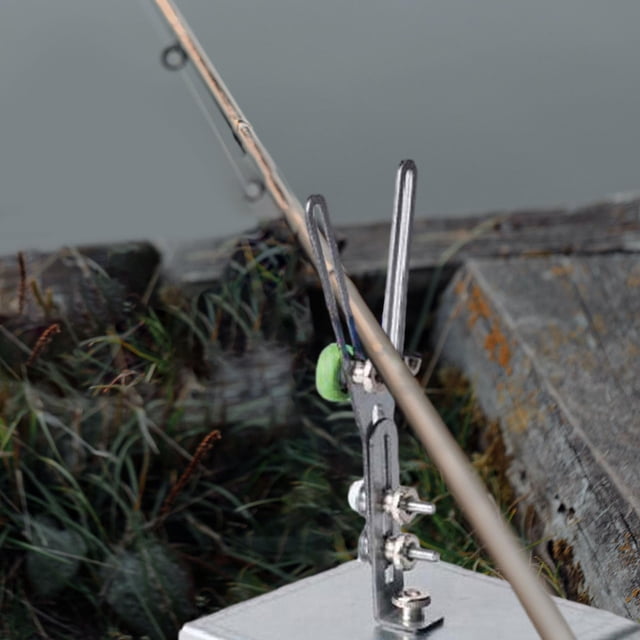 Soporte de poste, soporte de secado, Base de bricolaje, caña de pescar fija, fácil de usar, herramientas de pesca de alambre , secador de caña Sharpla Máquina de caña de pescar de bricolaje