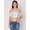 White, variant on HERE&NOW Women's Printed Off Shoulder Cute Tube Top Short Puff Sleeves High Waist Casual Wear Summer Crop Top