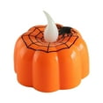 thumbnail image 5 of ​​LED Pumpkin Light Set Flameless Halloween Decoration - 12 Pack Orange Jack-o-lantern Tealights for Party Home Decor​​(B), 5 of 5