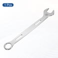 thumbnail image 3 of Uxcell Combination Wrench 25mm Metric Super Thin 12-Point Box and Open End Chrome Vanadium Steel Double Ended Spanner Tool for Automotive Furniture Machinery DIY Repair, Silver, 3 of 7
