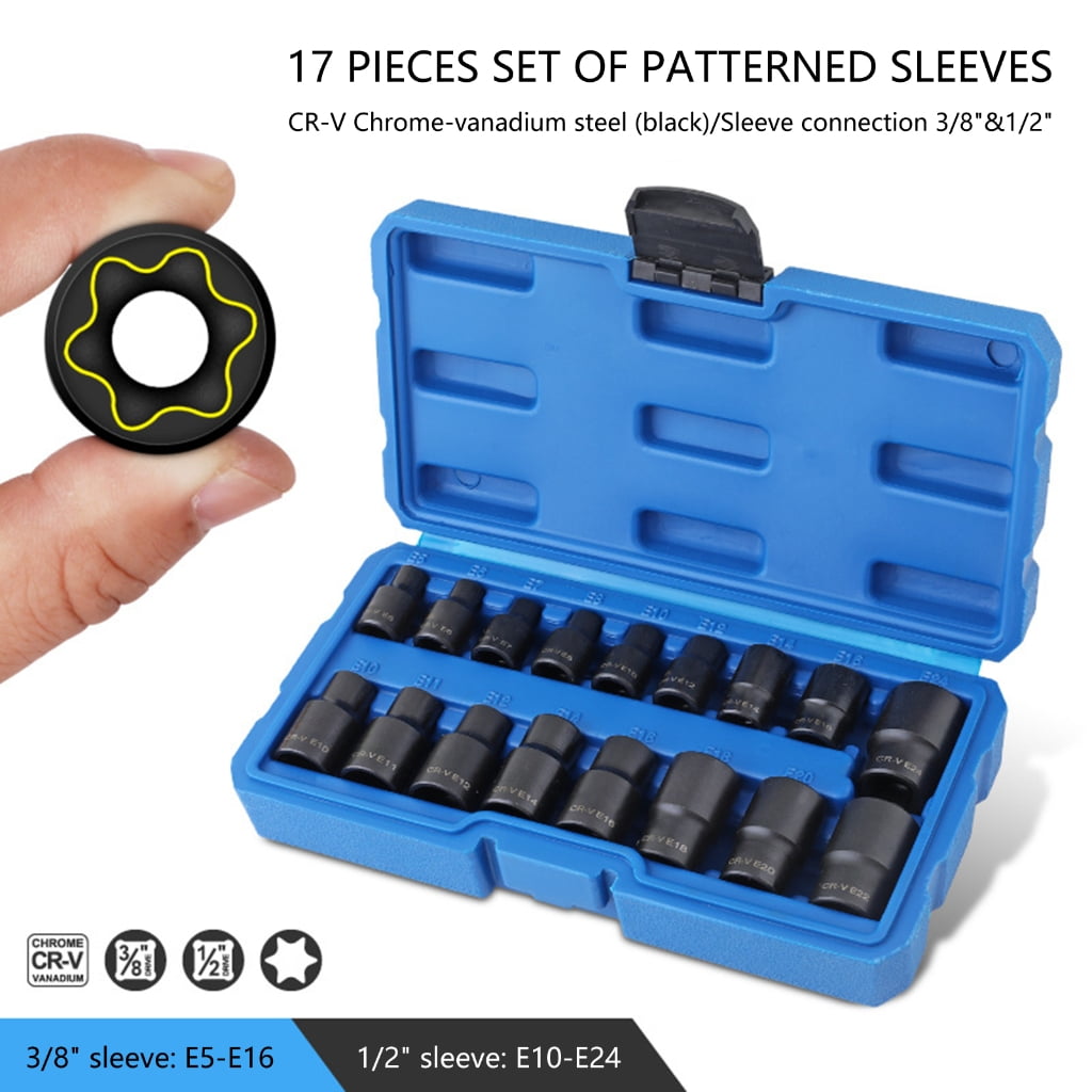 PatungKu 1/2'' 3/8'' Drive Power Reinforced Nut Driver Drill Bit Impact Socket Adapter