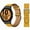 jaune ambre-black, variant on No Gaps Leather Band For Samsung Galaxy Watch 4 classic 46mm 42mm 44mm 40mm smartwatch belt Bracelet correa Galaxy Watch 4 strap