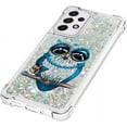 thumbnail image 5 of Case for Galaxy A26 5G,Flowing Bling Liquid Hearts Sparkle Moving Glitter Quicksand Waterfall Anti-Fall Protective Girls Women Phone Case for Samsung Galaxy A26 5G (Owl), 5 of 13