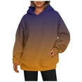 thumbnail image 2 of Mode Femmes Sweat-Shirts Décontractés à Col Rond Sweat-Shirts à Manches Longues Violet Foncé XXL, 2 of 5
