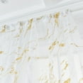 thumbnail image 3 of Marble White Blackout Curtains, Metallic Gold Foil Printed Thermal Insulated Curtain Abstract Decor Drapes for Bedroom Dining Room Living Room Gold 100*200cm, 3 of 9