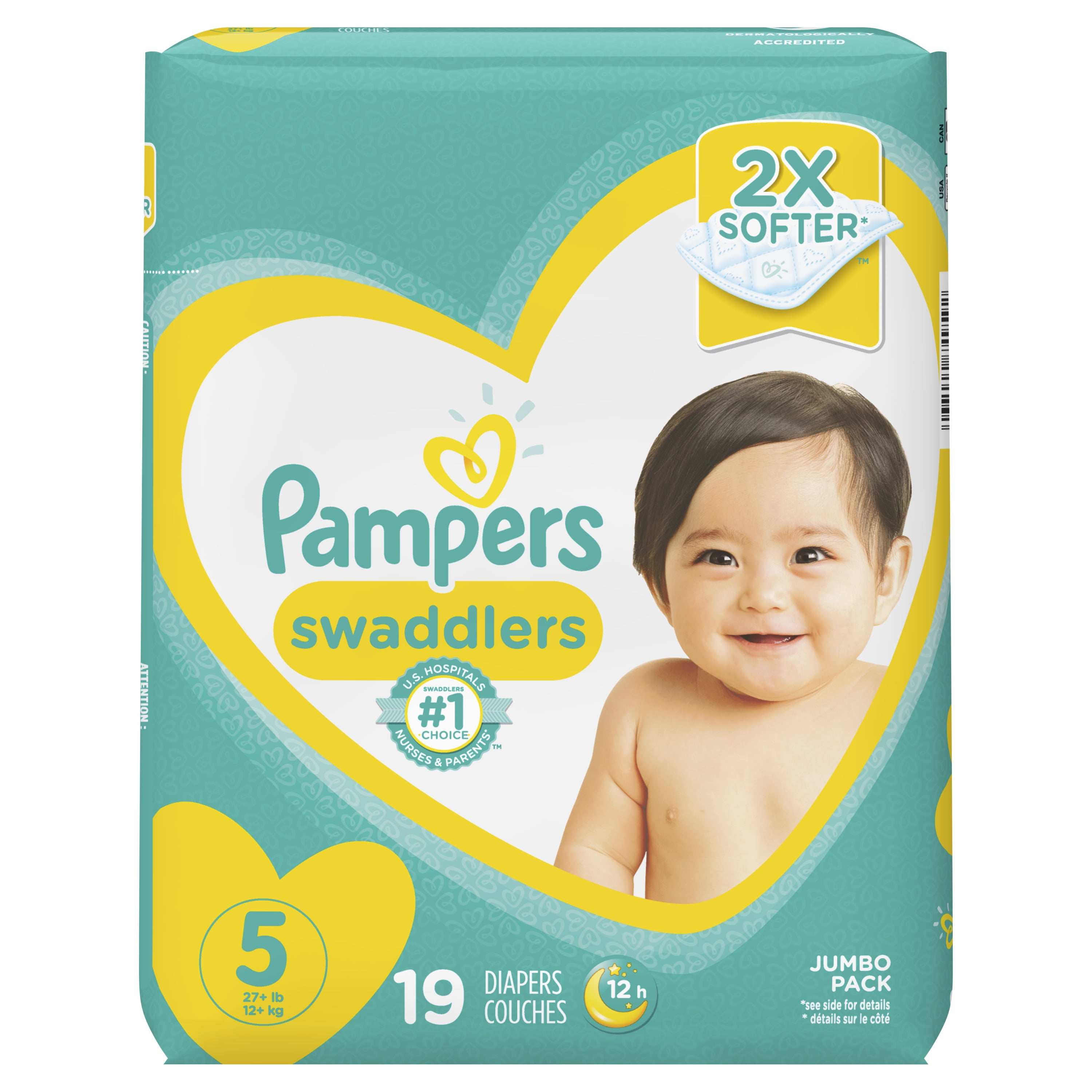 pampers swaddlers size 5 walmart