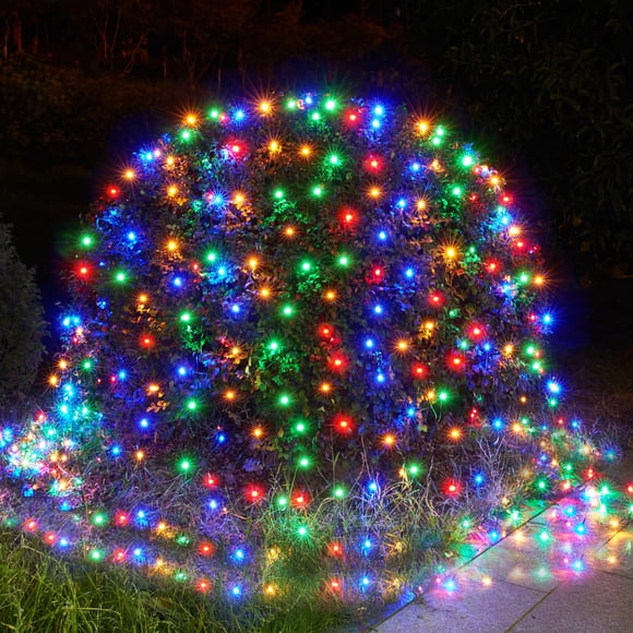 Luces LED navideñas BlcTec 360 de 3 x 2 m, multicolor