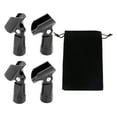 thumbnail image 4 of Justharion 4pcs/set Thread Screw Adapter For Handheld Wired Mics Universal Size Scope Of Application Mic Holder Black 5Set, 4 of 6