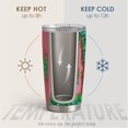 thumbnail image 4 of Chicken Tumbler 20oz Coffee Cup with Lid Magic Mushroom Psychedelic Decor, 4 of 6