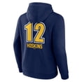 thumbnail image 3 of Men's Rhys Hoskins Navy Milwaukee Brewers Name & Number Fastball Pullover Hoodie, 3 of 3