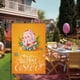 thumbnail image 1 of pstuiky Bandera de lino estampada para decoración de jardines diseño de huevos de Pascua conejos patios y disfraces., 1 of 6