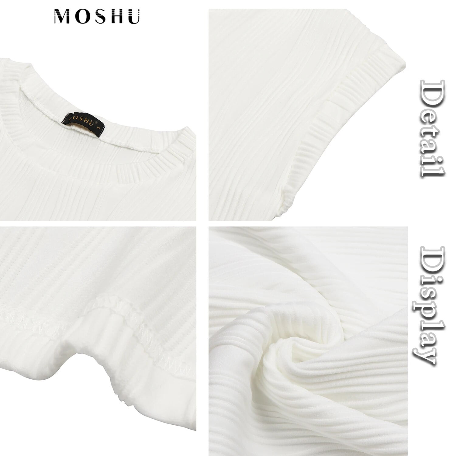 Textured Womens Tops Casual Crewneck Basic Tee Shirts Cap Sleeve Summer Blouses