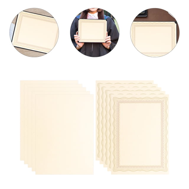 IFANLANDOR Papier de Récompense 10 Pcs Beige Adapté pour Récompenses Sportives et Académiques