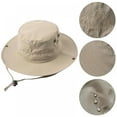 thumbnail image 2 of Mens Chapeau de Soleil Seau Pêche Randonnée Chapeau Large Bord UV Protection Chapeau, 2 of 5
