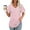 Pink., variant on Akafmk Plus Size Womens Tops,Blouses for Women Summer Tops,Short Sleeve Tops Solid Color Loose Fitting V-neck Casual Blouses Tunic Tops
