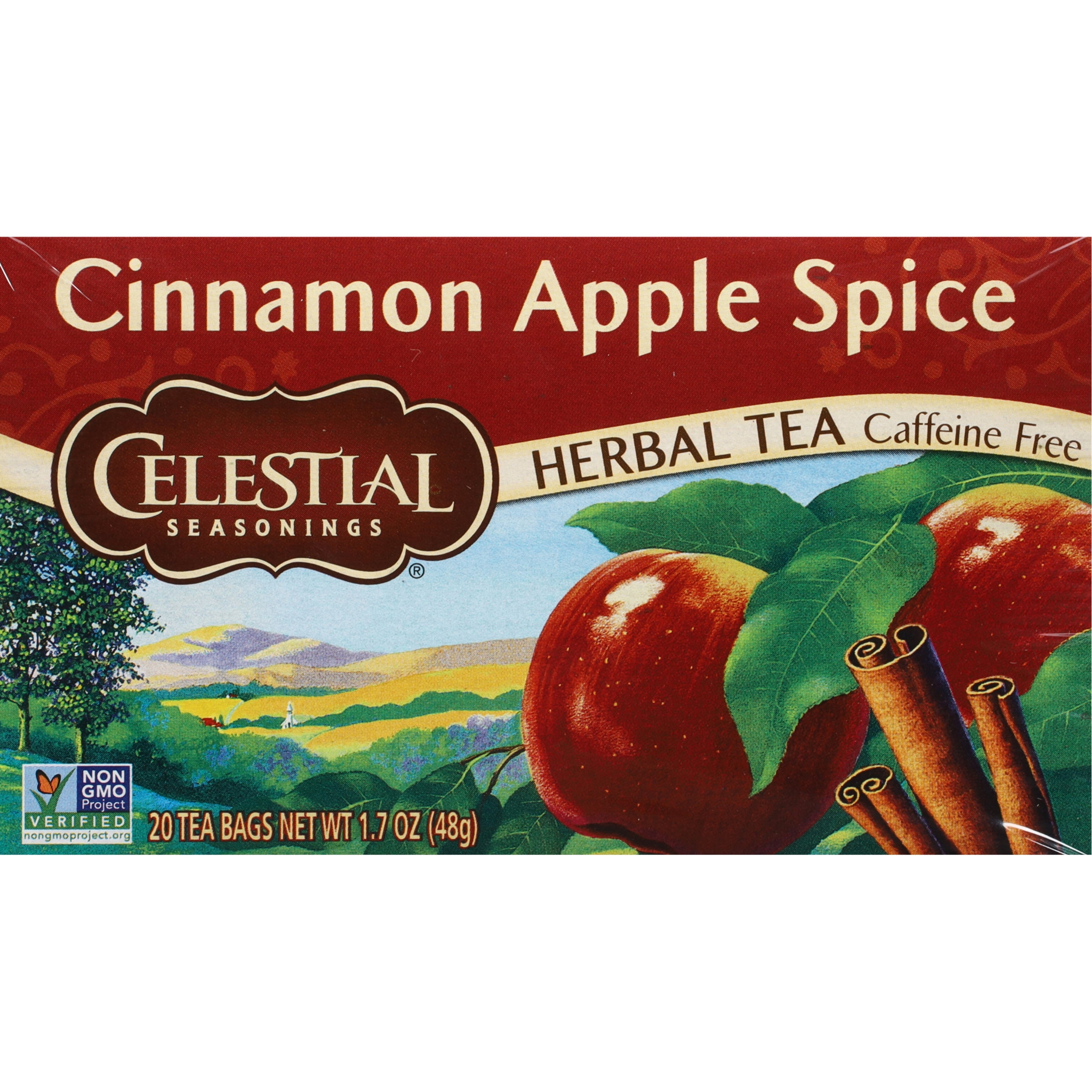 Celestial Seasonings Cinnamon Apple Spice Herbal Tea Bags, 20 Ct