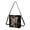Black-Skull Rose Spider, variant on Dolphin Flowers Print Bucket Crossbody Bag for Women, Casual Vegan Leather Hobo Satchel Purse with Adjustable Strap, Lightweight Sturdy Shoulder Handbag for Travel, Blue