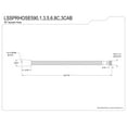 thumbnail image 2 of Kingston Brass LSSPRHOSE596C 59-Inch Black Nylon Hose for Pull-Out Kitchen Faucet, Naples Bronze, 2 of 3