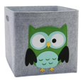 thumbnail image 2 of Papeles de almacenamiento apilable Bins Rectangular kids children room Toys Ropa Libros Organizador grande Cajas de almacenamiento Recipiente para j Búho Macarena Contenedor de cesta de almacenamiento, 2 of 8
