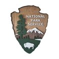 thumbnail image 1 of National Park Service Arrow Head 16 X 12 Inch Vintage Park Sign Courtyard Garden, 1 of 5