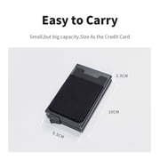 RFID Blocking Slim Wallet - One-Touch Pop Up Card Holder, Metal Minimalist Wallet for 10 Cards + Cash | Secure Front Pocket Design