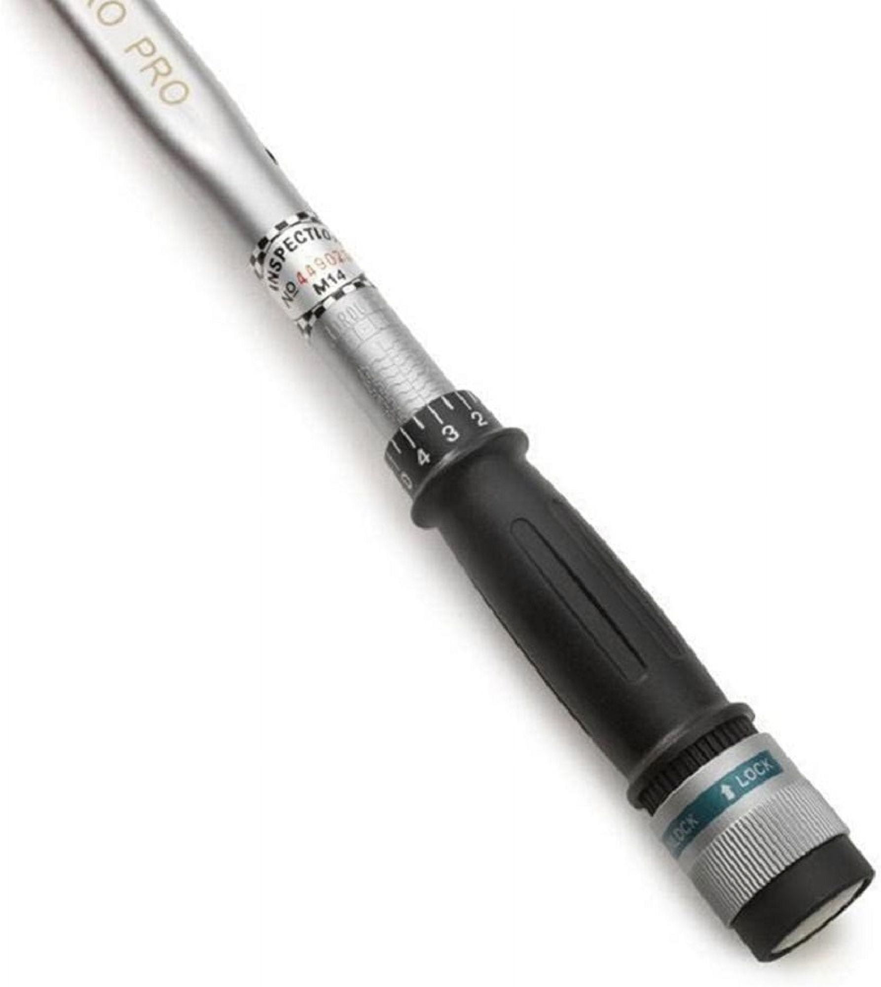 Neiko PRO 03707B 3/8" Torque Wrench, 3/8” Drive SAE, 15-80 Ft-Lb, 14” Length, Adjustable Click Torque Wrench, Chrome Vanadium Cr-V Steel