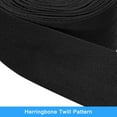 thumbnail image 3 of Twill Tape, 1Pack 11 Yard x 50mm - Cotton Fabric Ribbon, Roll Herringbone Tape for Clothing, Bags (Black), 3 of 5