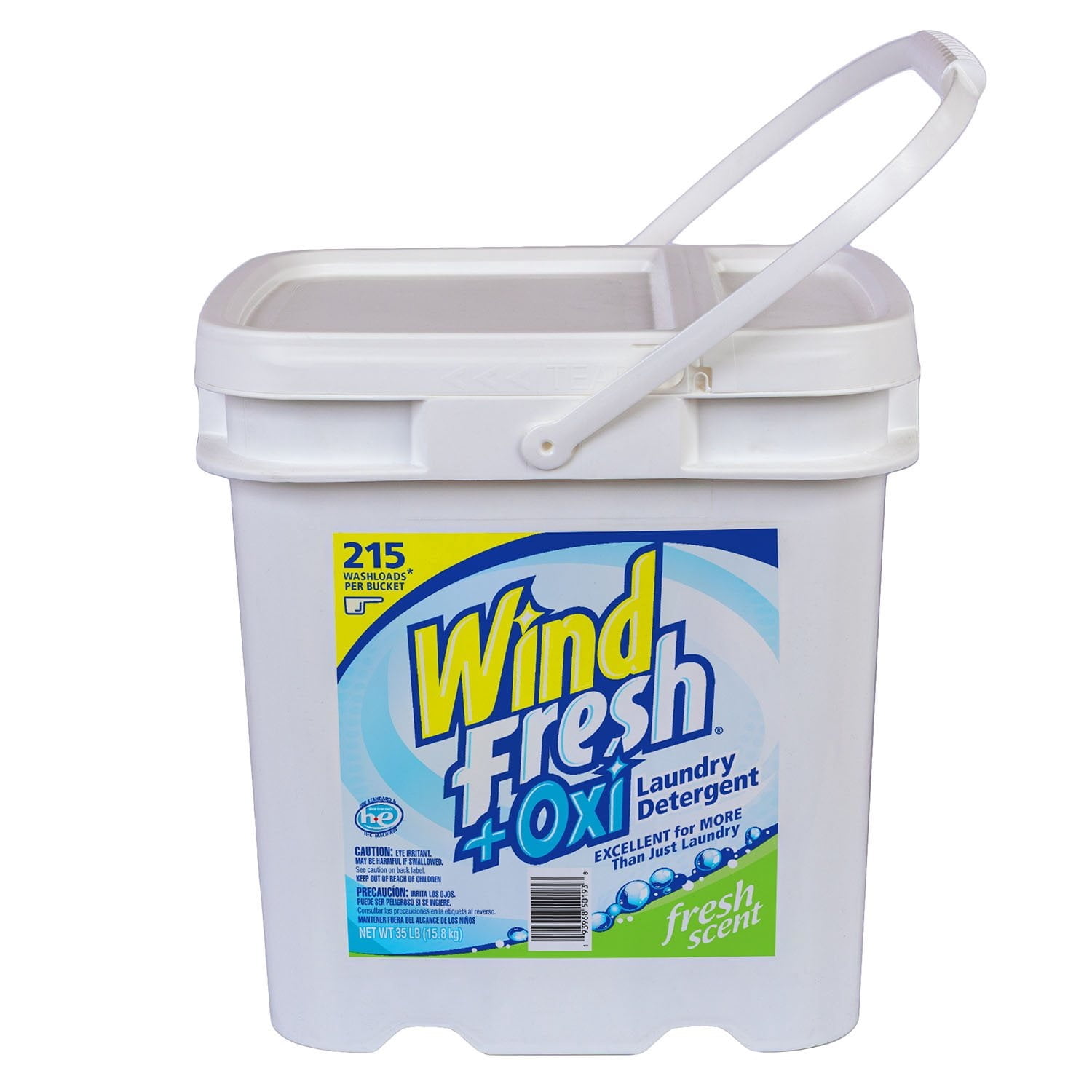 Windfresh+Oxi Powder Laundry Detergent, Fresh Scent, 215 Loads, 35 Pounds