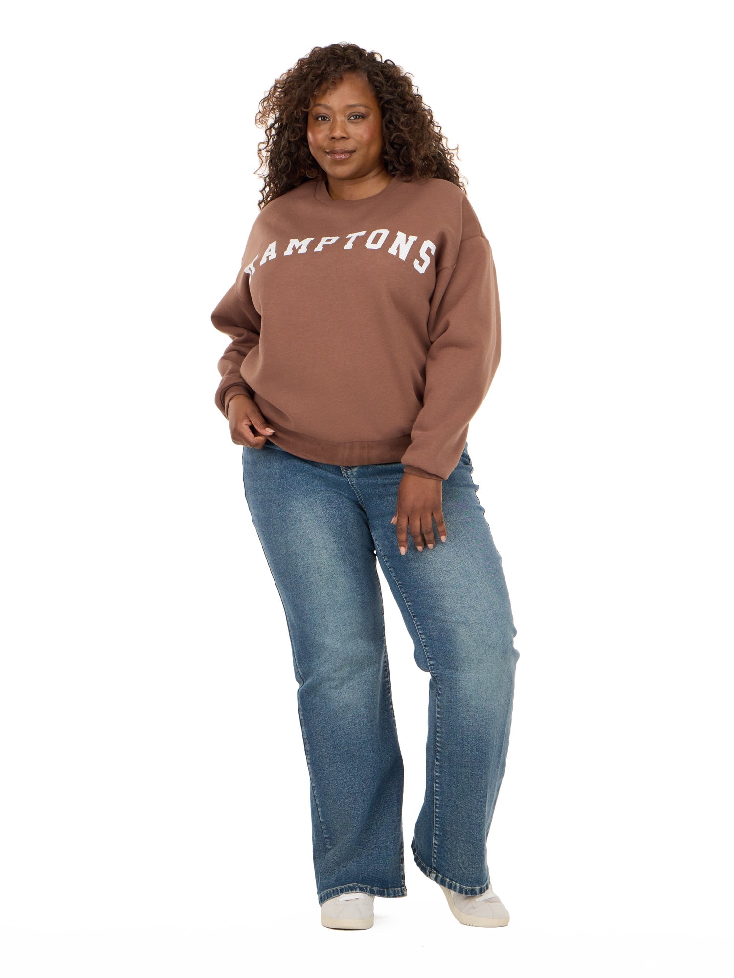 Forever 21 Women's and Women's Plus Destination Fleece Crewneck, Sizes XXS-4X