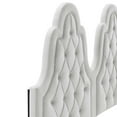 thumbnail image 3 of Modway Lit Plateforme Simple en Velours Performance Alexandria en Gris Clair, 3 of 11