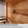 thumbnail image 6 of Sauna Backrest, Wooden Sauna Backrest No Stains and Comfortable, Ergonomic S-Shape Backrest for Sauna Recovery Wellness Relaxation, 6 of 6