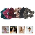 thumbnail image 3 of 6 Pcs Chouchous Colorés Attache-Cheveux Chouchous pour Cheveux Porte-Chignons pour Femmes Adolescentes Filles, 3 of 8
