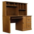 thumbnail image 1 of Sauder Orchard Hills Engineered Wood Computer Desk with Hutch in Carolina Oak, 1 of 6