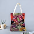 thumbnail image 2 of Invader Zim Bolso de tela con estampado de lienzo para mujer, bolsa de compras reutilizable y estética, con cremallera interior, regalo para mujer,40*45cm., 2 of 6