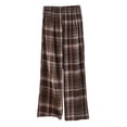 thumbnail image 1 of VEKDONE Womens Linen Long Pants Coffee XL, 1 of 3