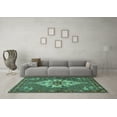 thumbnail image 3 of Ahgly Company Indoor Rectangle Persian Turquoise Blue Traditional Area Rugs, 3' x 5', 3 of 4