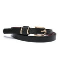 thumbnail image 2 of Beltox Women’s Skinny Leather Black Belt Waist or Hips Ornament Size 46, 2 of 5