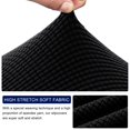thumbnail image 3 of 2024 Texture Grid Slipcover Stretch Box Seat Cushion Cover (3 Pcs  Khaki), 3 of 5