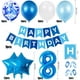 thumbnail image 2 of Globo De Cumpleaños De 8 Años, Decoraciones De Cumpleaños Azules De 8 Años, Globos De Cumpleaños Número 8, Globos De Confeti De Látex Suministros De Bautismo De Cumpleaños Decoración De Fiesta, 2 of 5