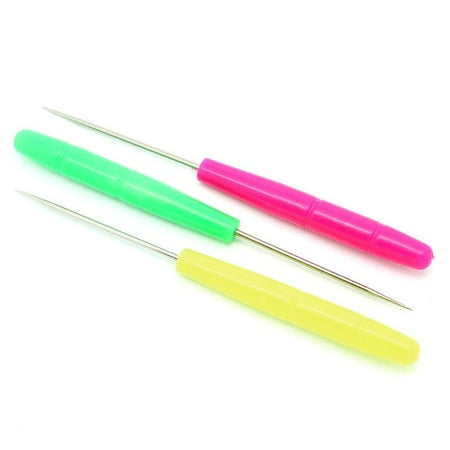 - Sexy Sparkles 3 Pcs Stainless Steel & Plastic Handle Awl for Sewing & Pattern Making 14cm Assorted Colors