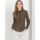 thumbnail image 3 of Blusa Lunares Manga larga Botón abajo Camisa De Oficina para mujer Negro M, 3 of 6