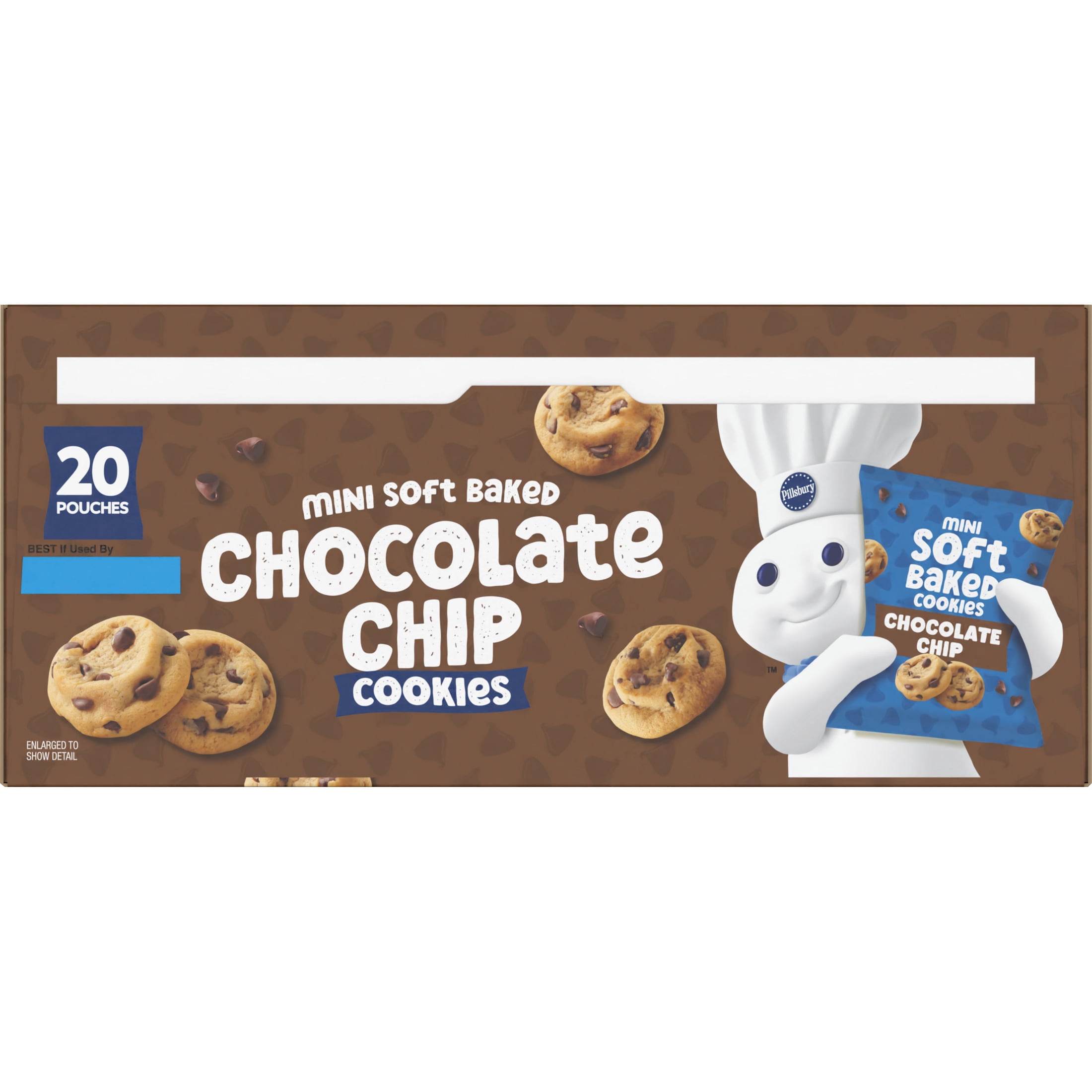 (3 pack) Pillsbury Soft Baked Mini Chocolate Chip Cookies 20 Count