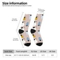 thumbnail image 2 of Daiia Cute Hand Drawn Bear Print Crew Socks – Soft Breathable Long Socks for Men & Women, Moisture-Wicking & Comfortable Daily Wear Socks, One-Size Fits Most (US 5-11), 2 of 6