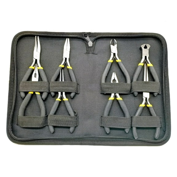 Yokua Jewelry Making Tools Flat Pliers Diagonal Pliers Sharp-Nose Plier Set 8PCS/Set