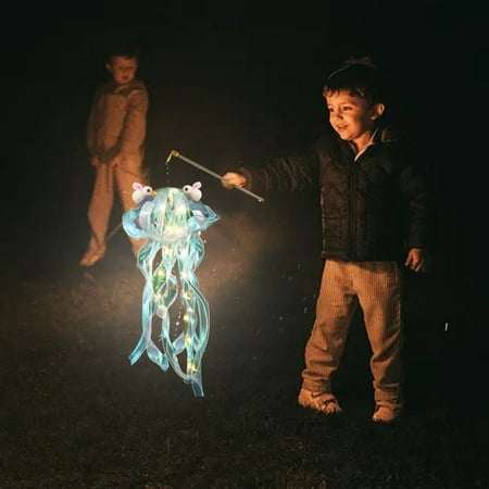 

LED Jellyfishh Lamp Nightlight Handmade Portable Atmosphere Decorative Lamp Party Decorative Lamps Kids Gift For Birthday Bunny Decoration