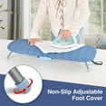 thumbnail image 4 of KK KINGRACK Ironing Board, Small Tabletop Ironing Board with Iron Holder, Foldable&Space-Saving, Blue＋Gray, 4 of 8