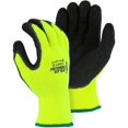 thumbnail image 2 of Majestic Glove High Visibility Yellow Medium Winter Lined Napped Terry Gloves 1 Pair, 2 of 2
