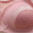 thumbnail image 5 of YWDJ Push up Bras for Women Closure in Back Comfy Bras No Wire Lounge Bras Adjustable Straps Full Coverage Wrap Comfortable Bras Padded Comfort Wide Strap Bras Bras Pink L, 5 of 9