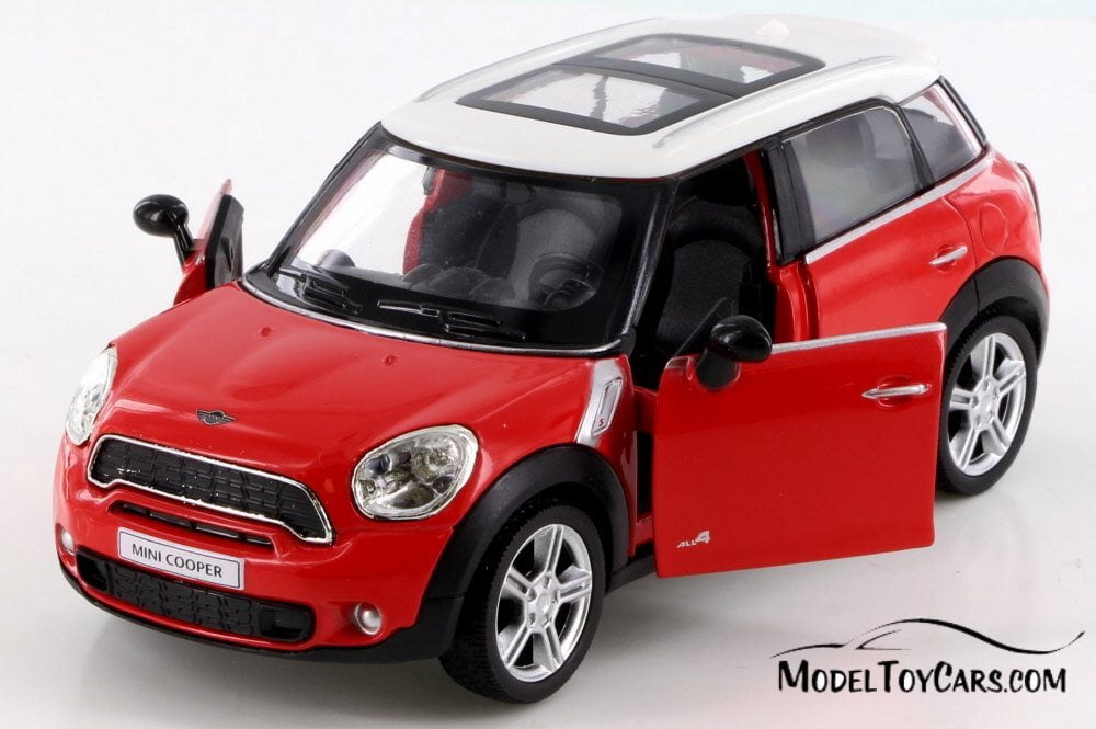 RMZ City Mini Cooper S Countryman, Red Diecast Model Toy Car with